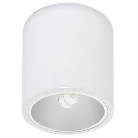 Lampa sufitowa Downlight biała okrągła w stylu technicznym industrialnym przemysłowym - DOSTĘPNA OD RĘKI