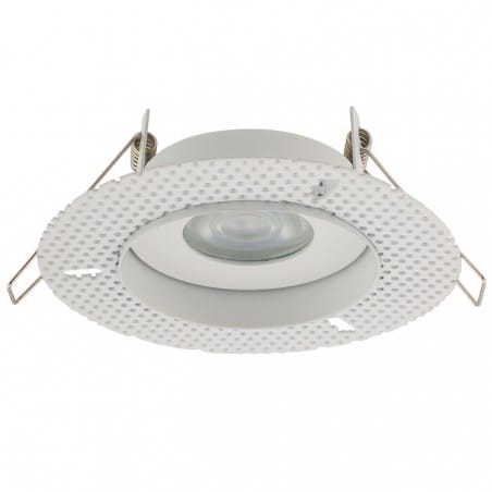 Echo biała lampa sufitowa do wbudowania podtynkowa łazienkowa szczelność IP54 GU10